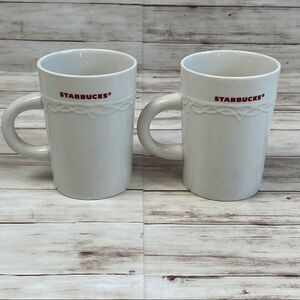 Starbucks Lot of 2 2010 Ceramic Coffee Mug